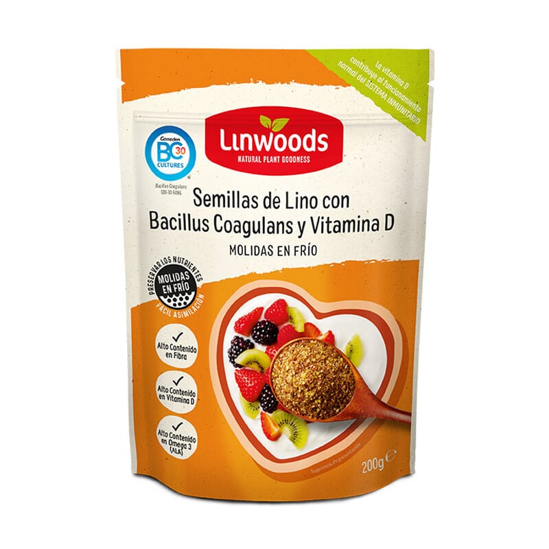 SEMILLAS DE LINO CON BACILLUS COAGULANS Y VITAMINA D 200g