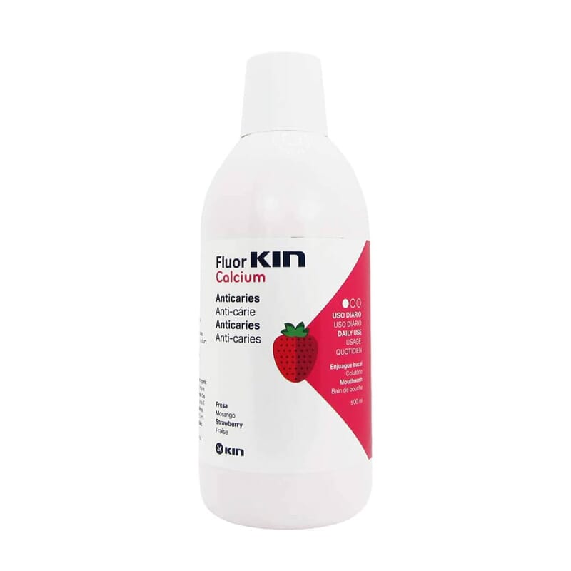 FLUOR KIN CALCIO ENJUAGUE BUCAL INFANTIL FRESA 500ml