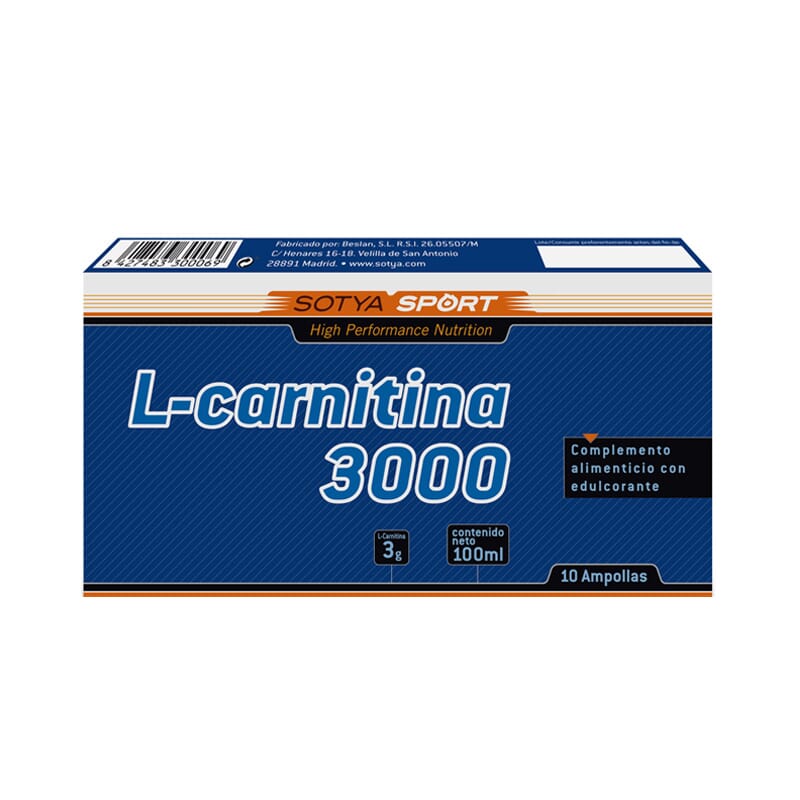 L-CARNITINA 3000mg 10 viales de 10ml