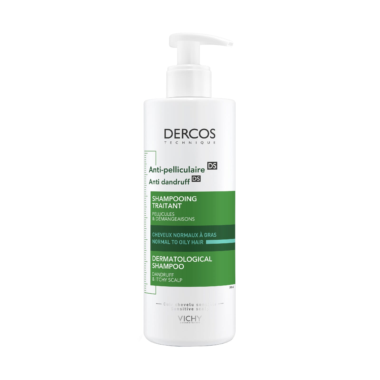 DERCOS CHAMPÚ ANTICASPA DS CABELLO NORMAL GRASO 390ml