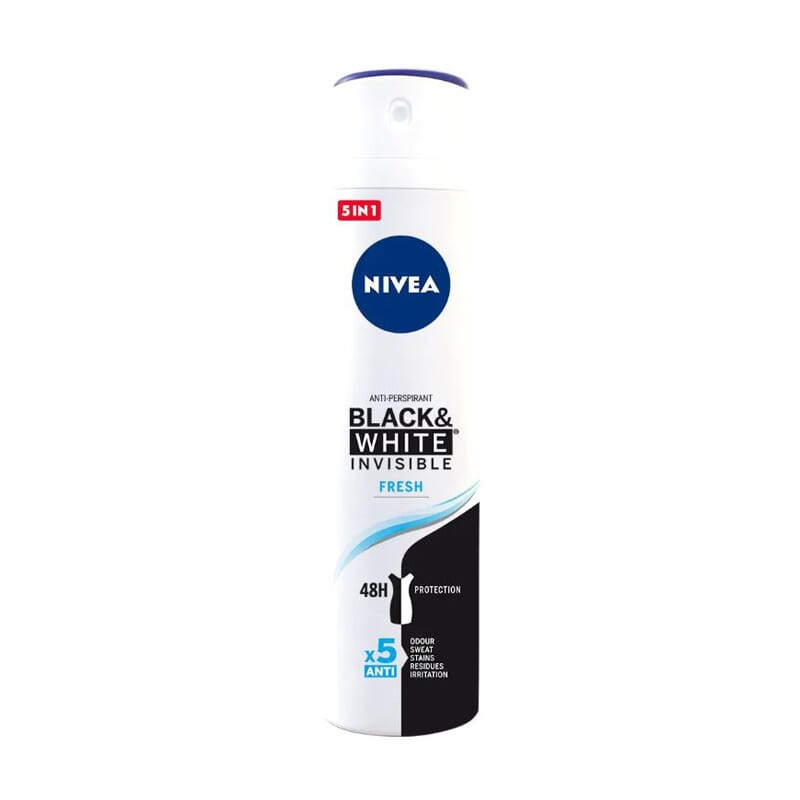 Black White Invisible Fresh Desodorante Spray 200 ml