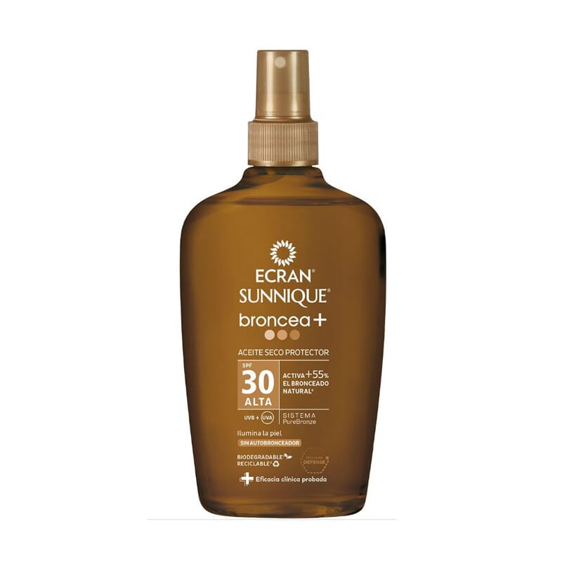 Sunnique Broncea+ Aceite Seco Protector SPF30 200 ml