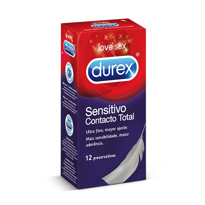 DUREX SENSITIVO CONTACTO TOTAL 12 Unids