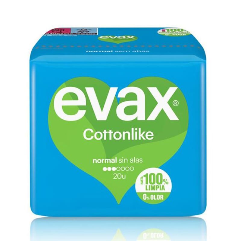 Evax Cottonlike Normal Sin Alas 20 Uds