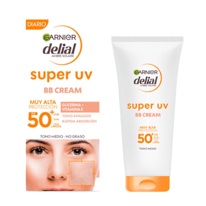 Delial Super UV  BB Sun Crema Facial SPF50+ 50 ml de Garnier