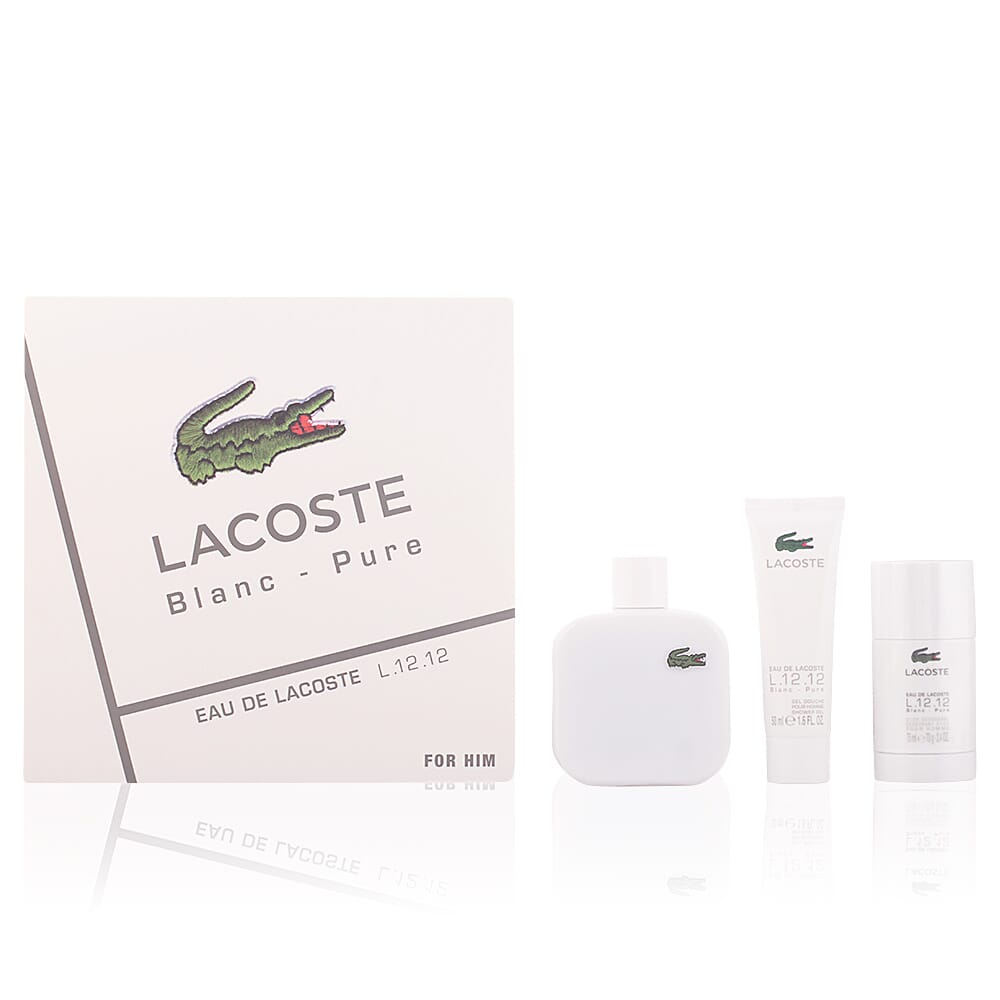 Eau de Lacoste L.12.12 Blanc EDT 100 ml + Gel Ducha + Deo Stick