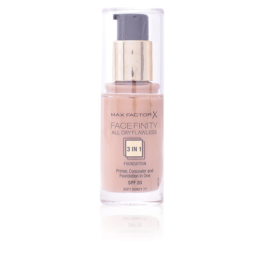 FACEFINITY ALL DAY FLAWLESS 3IN1 FOUNDATION #77 SOFT HONEY 30ML