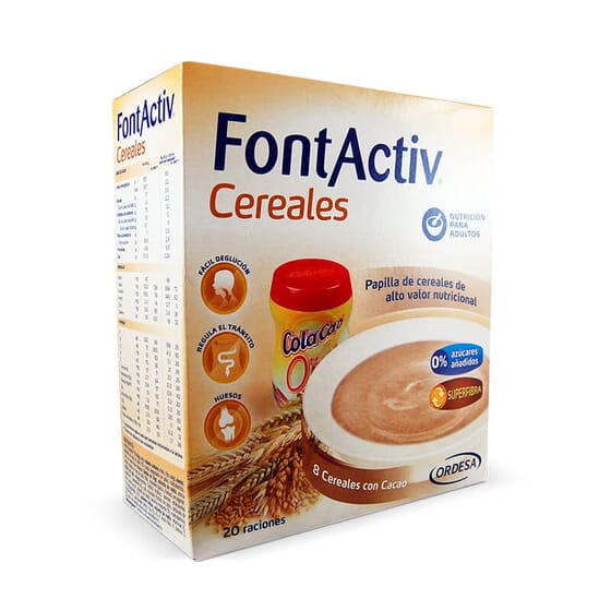 FontActiv Cereales Crema de Arroz 600g Papilla para Adultos y Mayores