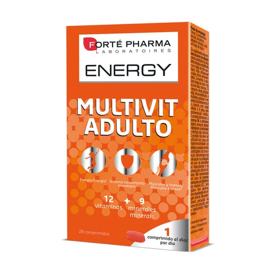 Forte Pharma Energy Adult Vitamins and Minerals 30 tablets - FARMACIA  INTERNACIONAL