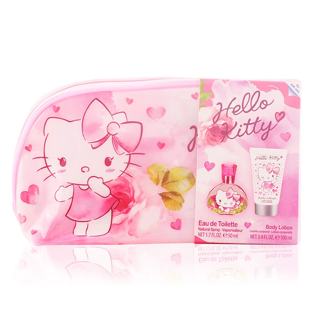 Hello Kitty Packung EDT 50 ml + Duschgel 100 ml + Kulturbeutel