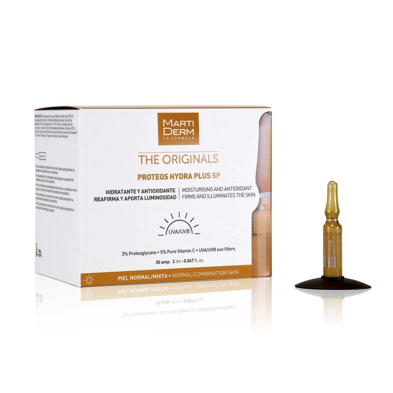 THE ORIGINALS PROTEOS HYDRA PLUS SPF 30 Ampolas de 2ml