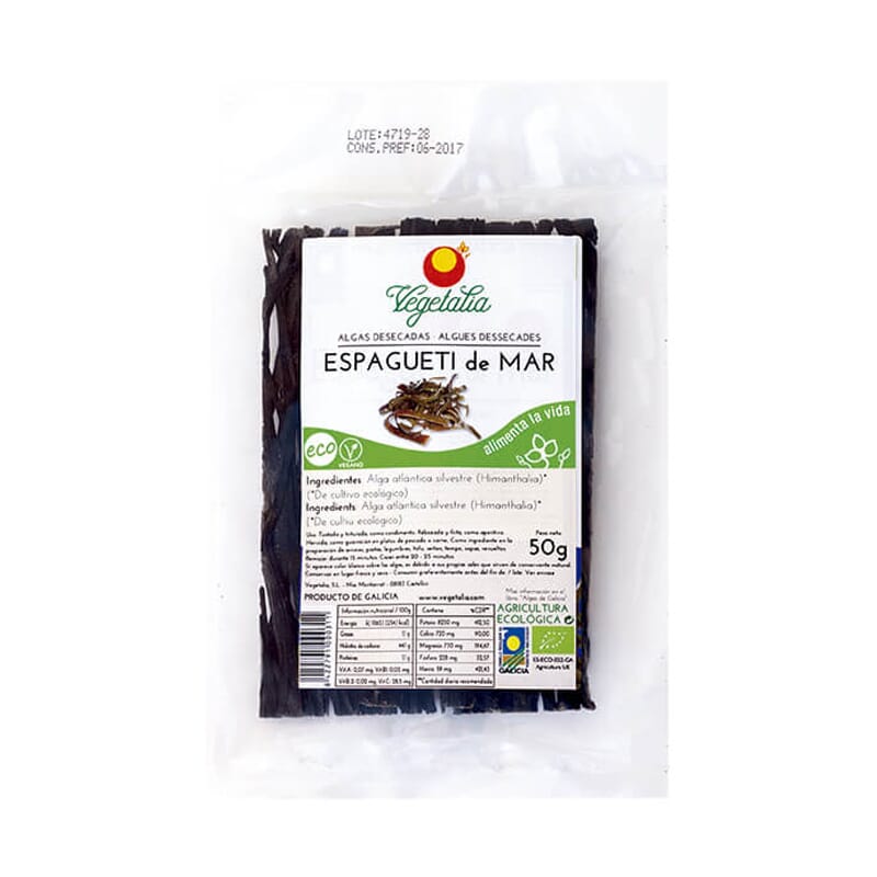 Algas Espagueti Desecadas Eco Vegan 50g