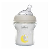 Biberón Vidrio Natural Feeling Tetina Inclinada Flujo Lento 0M+ 150 ml - Chicco