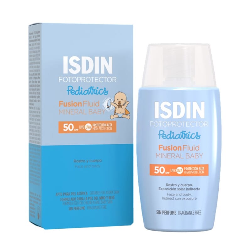 FOTOPROTECTOR ISDIN PEDIATRICS FUSION FLUID MINERAL BABY SPF 50 50ml