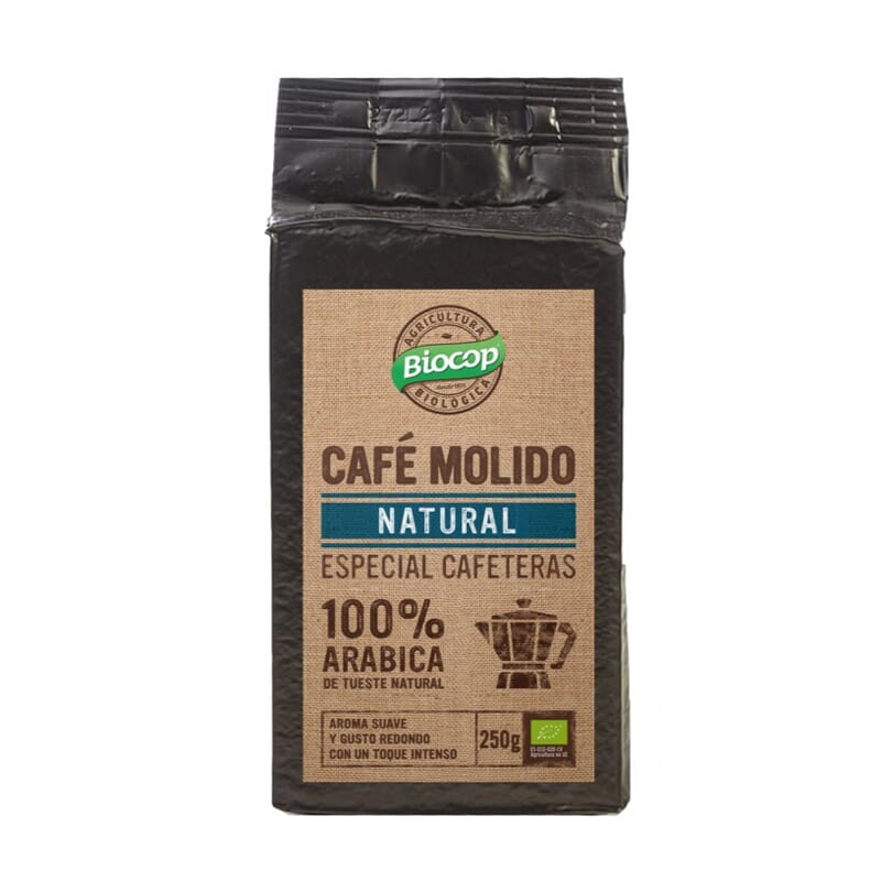 Café Molido Descafeinado 100% Arabica Bio 250g