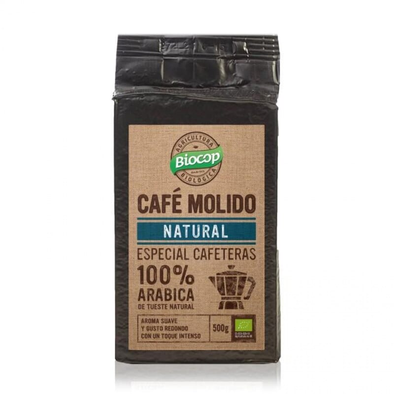 Gemahlener, natürlicher Kaffee 100% Bio-Arabica 500g von Biocop