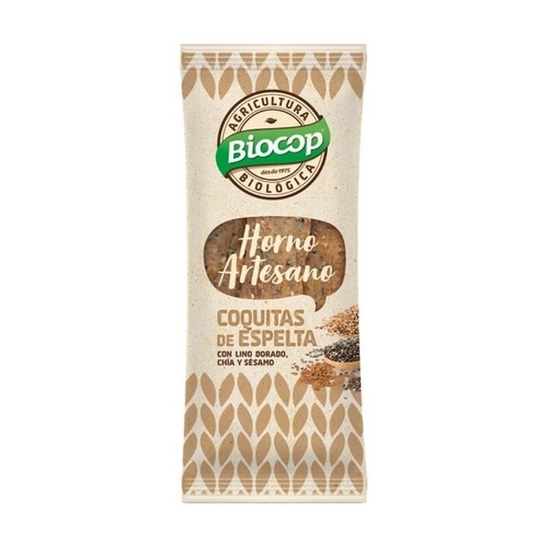 Horno Artesano Coquitas De Espelta Con Lino Dorado Chía Y Sésamo 75g