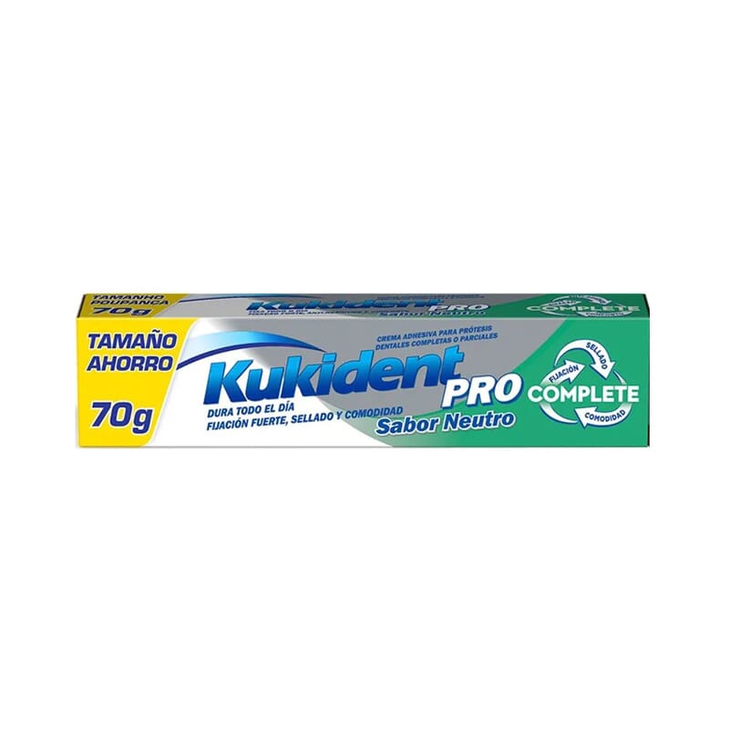 Kukident Pro Complete Crema Adhesiva Sabor Neutro 70g