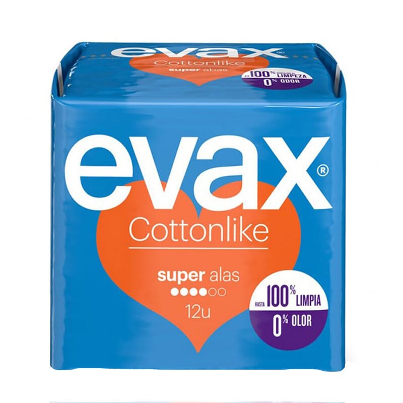 Evax Cottonlike Alas Super 12 Uds