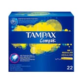 Tampax Compak Régulier 22 Unités de Tampax