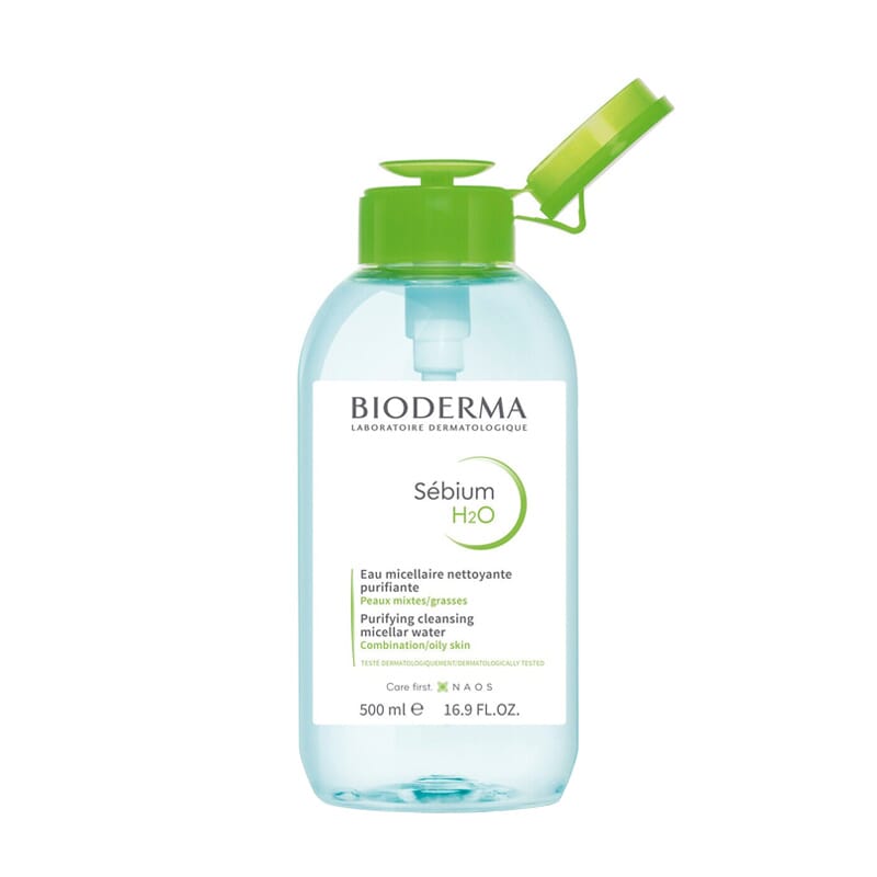 BIODERMA SÉBIUM H2O PUMP SOLUCION MICELAR LIMPIADORA 500ml