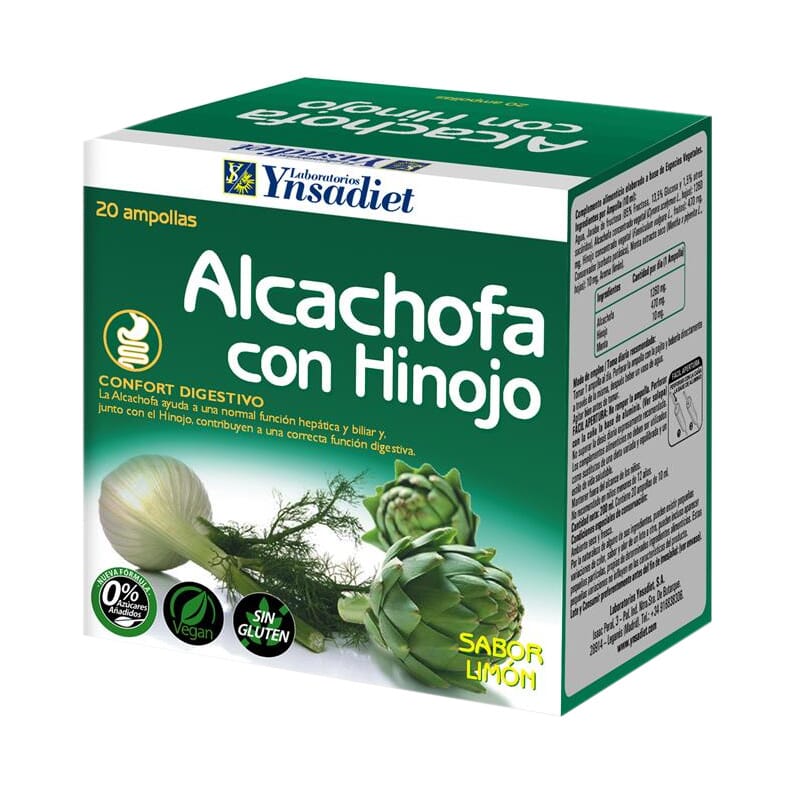 ALCACHOFA CON HINOJO 20 Ampollas 10 ml