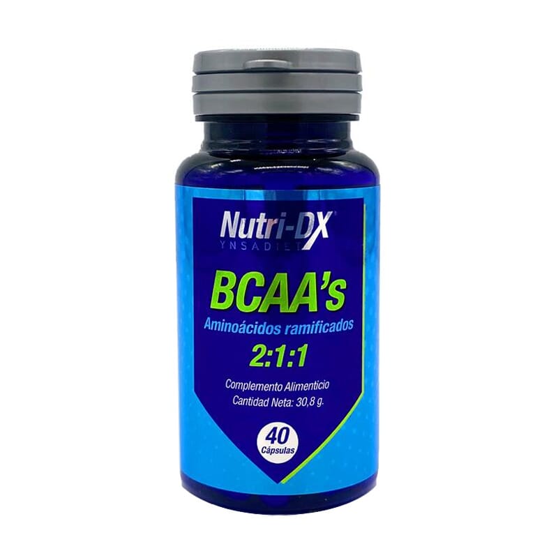 NUTRI DX BCAA'S 2:1:1 AMINOÁCIDOS RAMIFICADOS 40 Caps