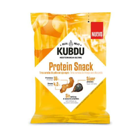 Kubdu Protein Snack Émincés de Poulet à l’ail Noir 25g de Kubdu