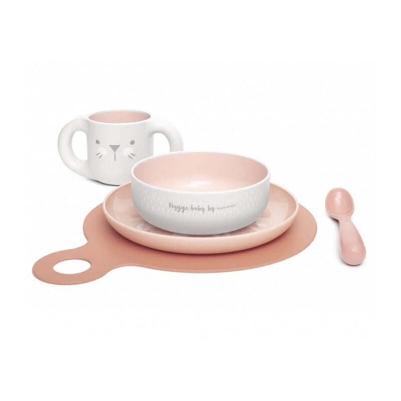 VAJILLA INFANTIL ROSA +6M 1 Pack