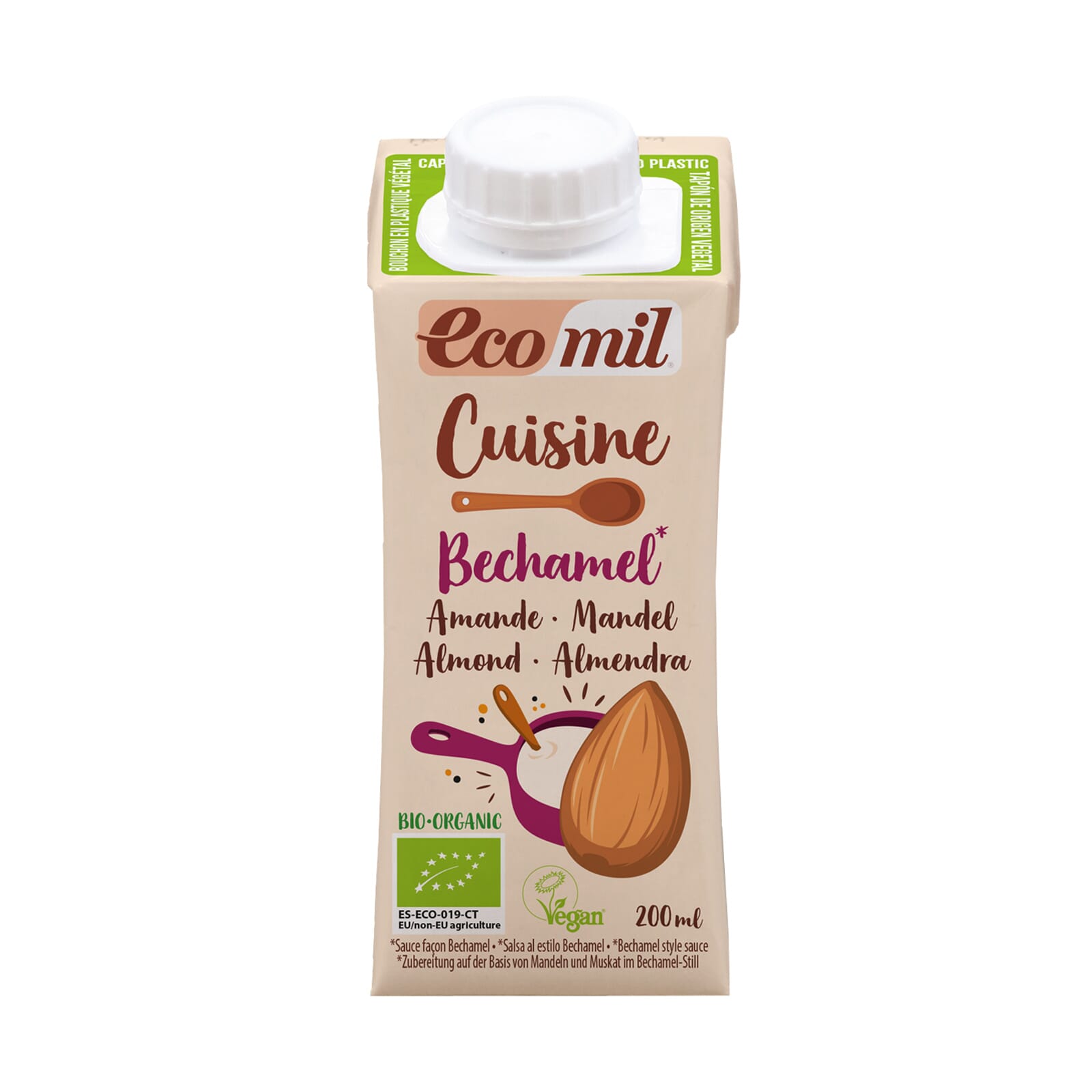 Bechamel De Almendra Para Cocinar Bio 200 ml