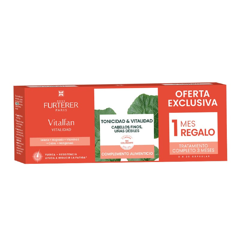 VITALFAN VITALIDAD CABELLO Y UÑAS TRATAMIENTO 2 MESES + 1 DE REGALO 3x30 Caps