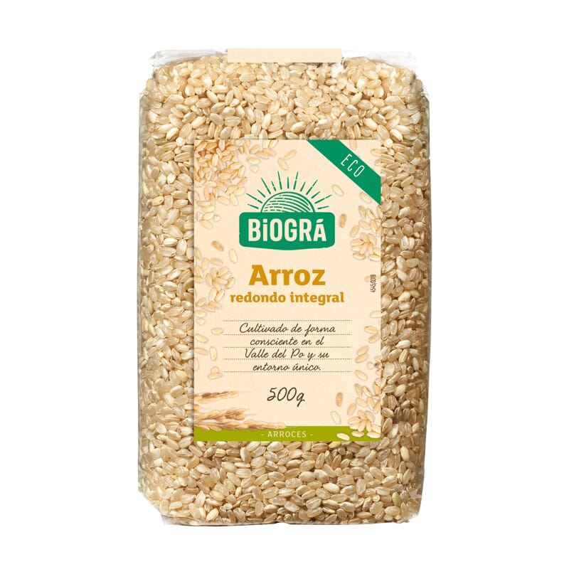 Riso Integrale Chicchi Tondi Bio 500g di Biogra