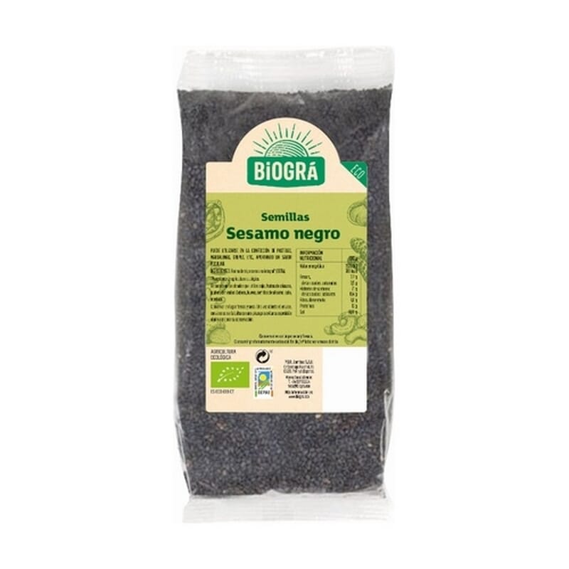 Semillas De Sésamo Negro 250g de Biogra