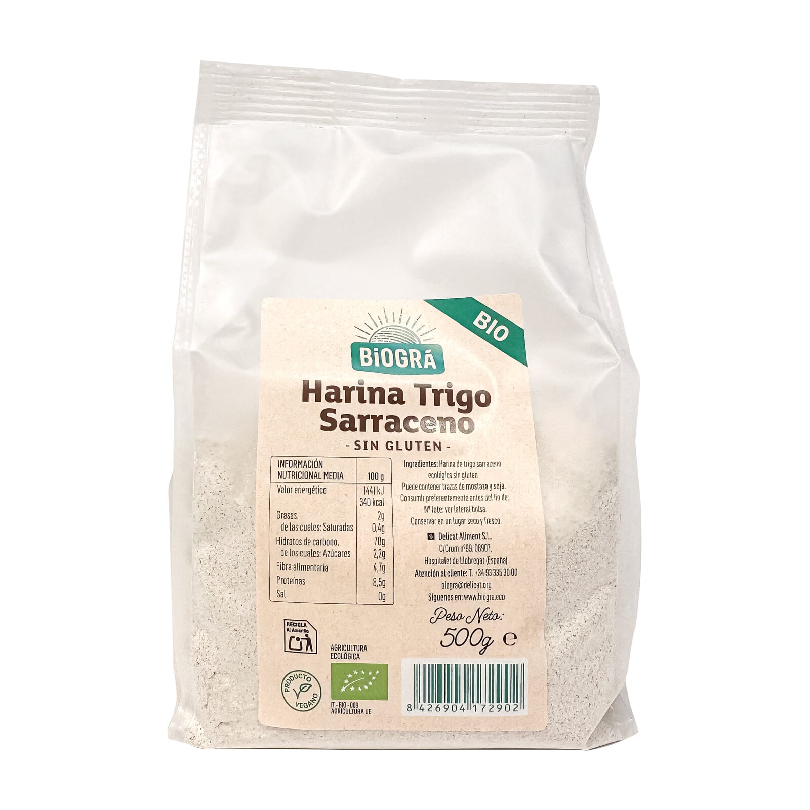 Harina De Trigo Sarraceno Integral Bio 500g