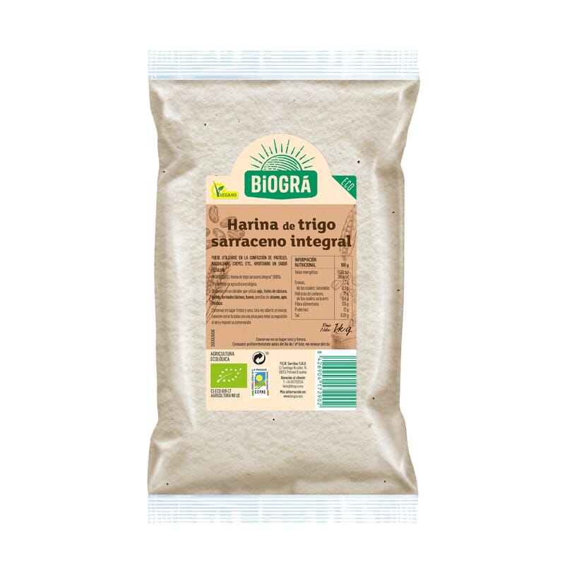 Boekweitmeel Integraal Bio 1 Kg