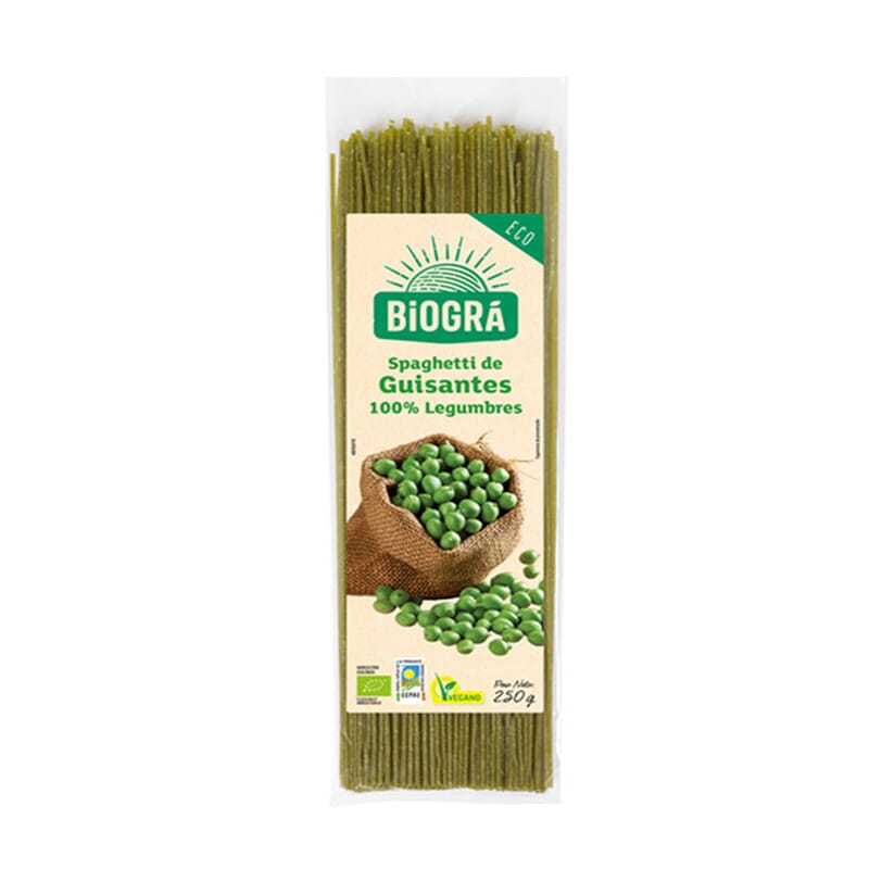 Spaguetti De Guisantes 100% Legumbres Bio 250g