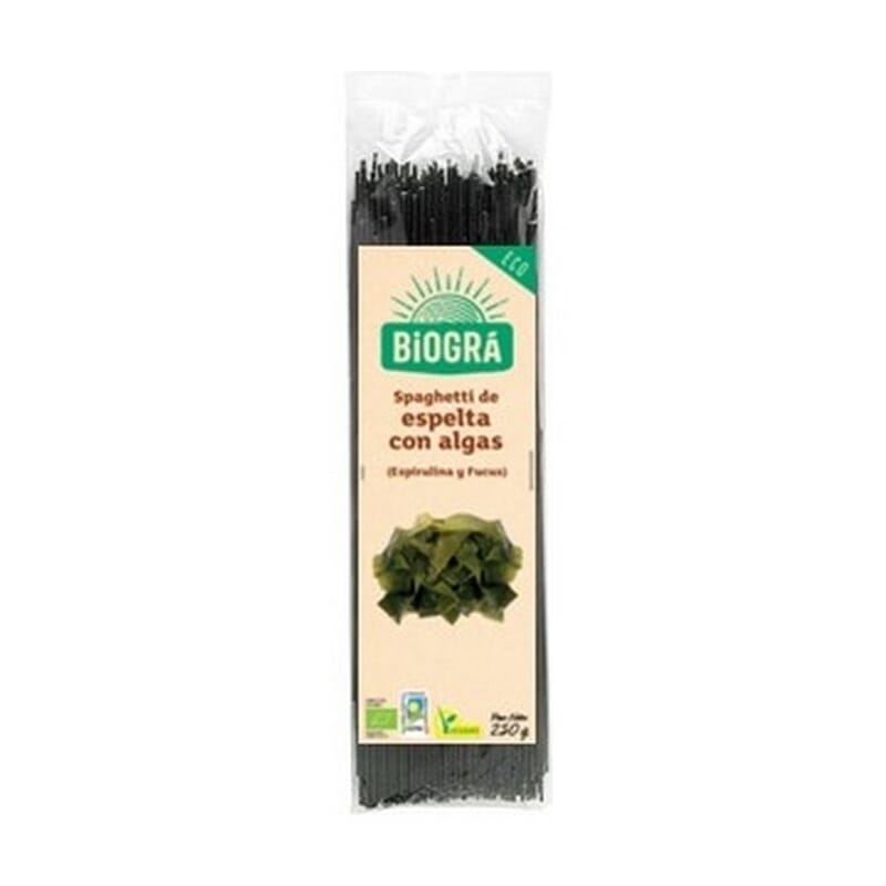 Spaguetti De Espelta Con Algas Bio 250g