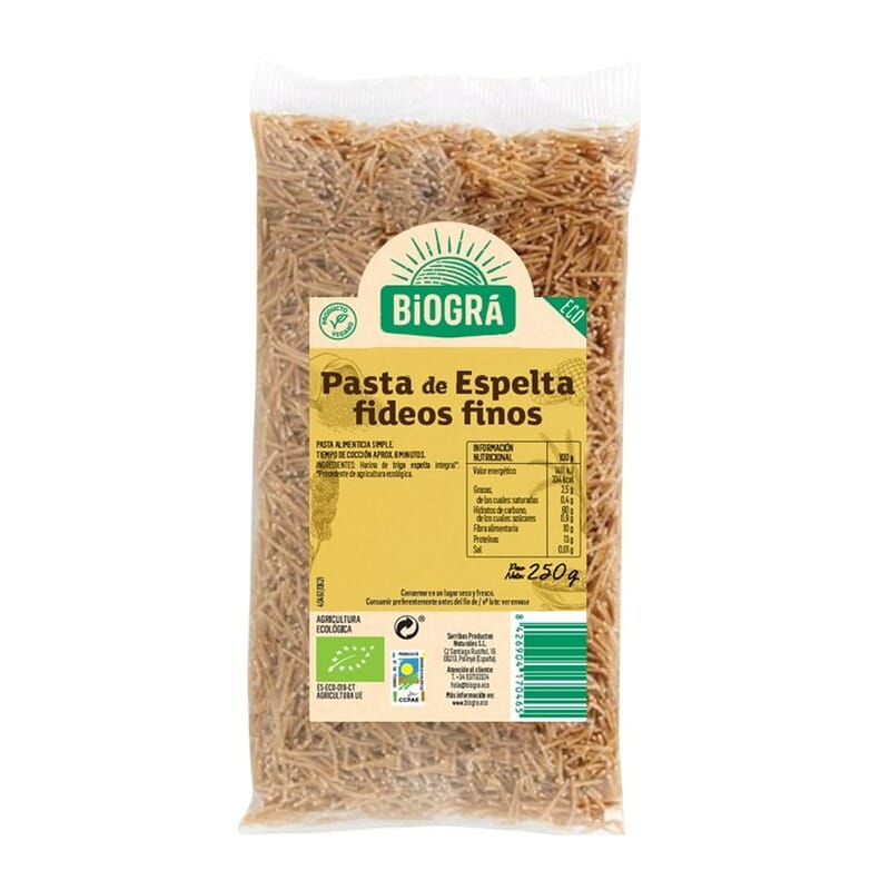 Fideo Fino Espelta Bio 250g