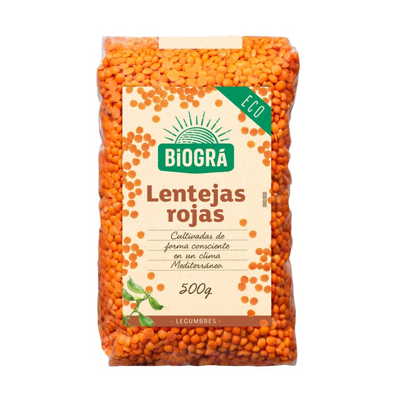 Lentejas Rojas Bio 500g