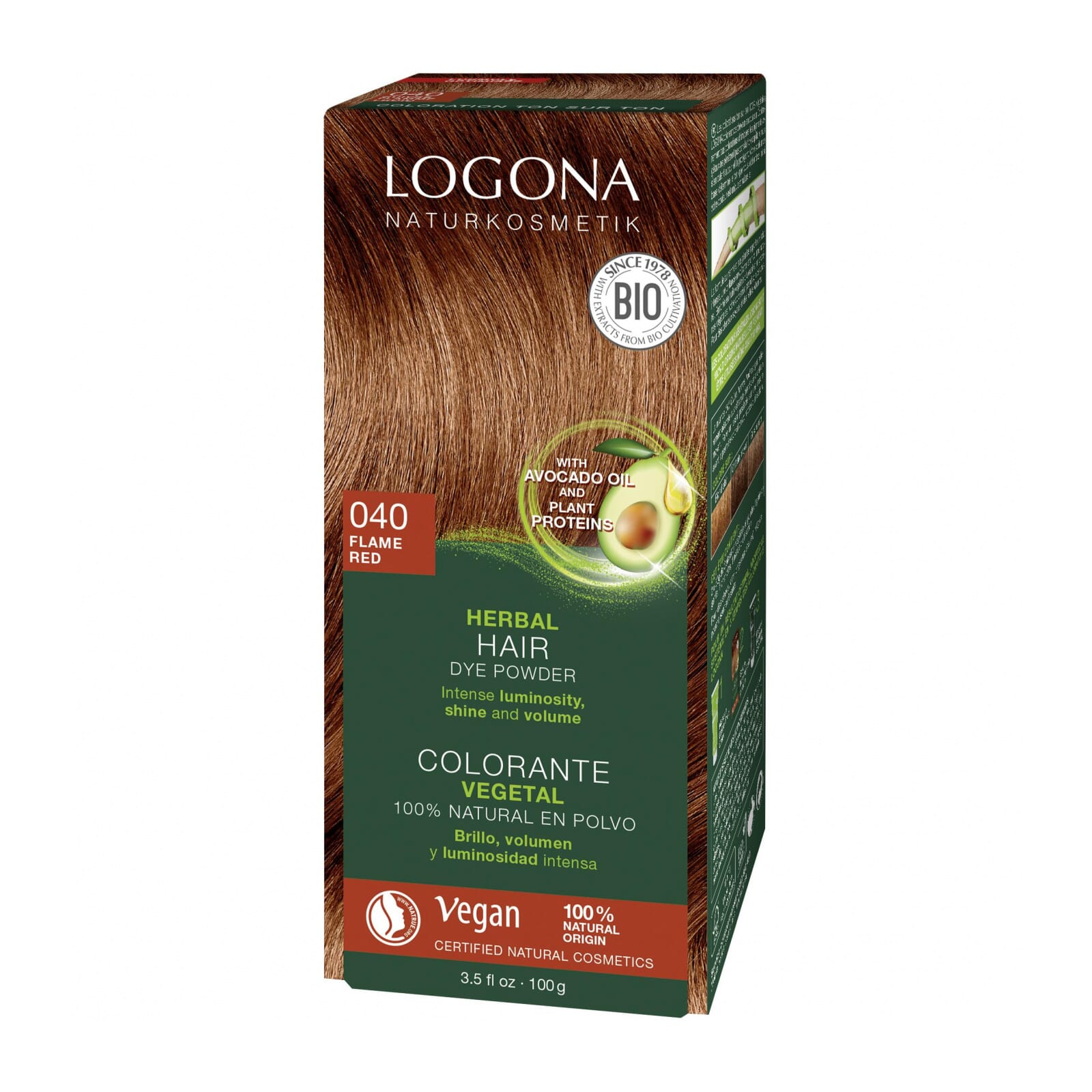 COLORANTE VEGETAL COBRE INTENSO 040 100g