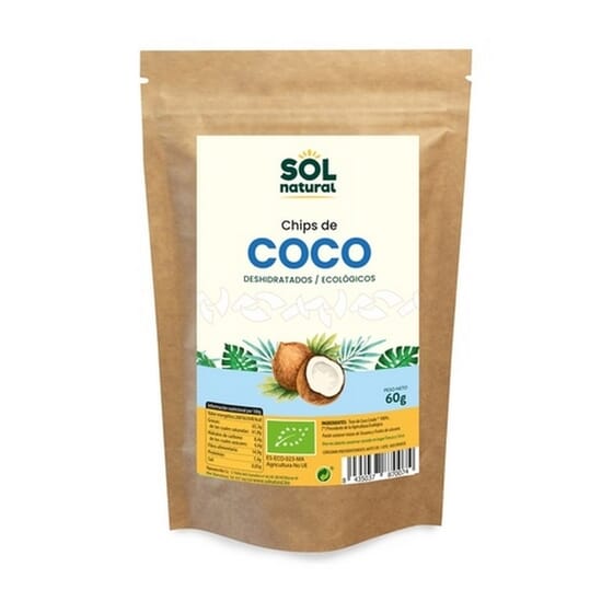 Sol Coco Sol Natural Chips Coco Ecológico Sri Lanka 60g