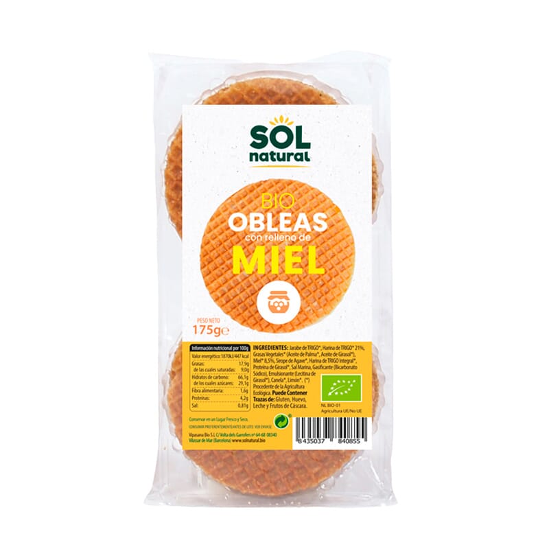 OBLEAS RELLENAS DE MIEL BIO 175g