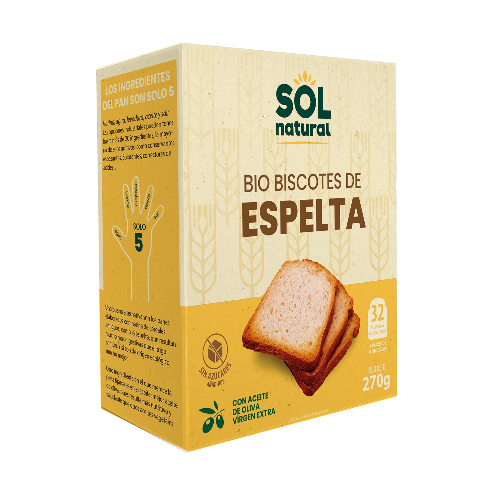 Biscotes De Espelta Bio 270g