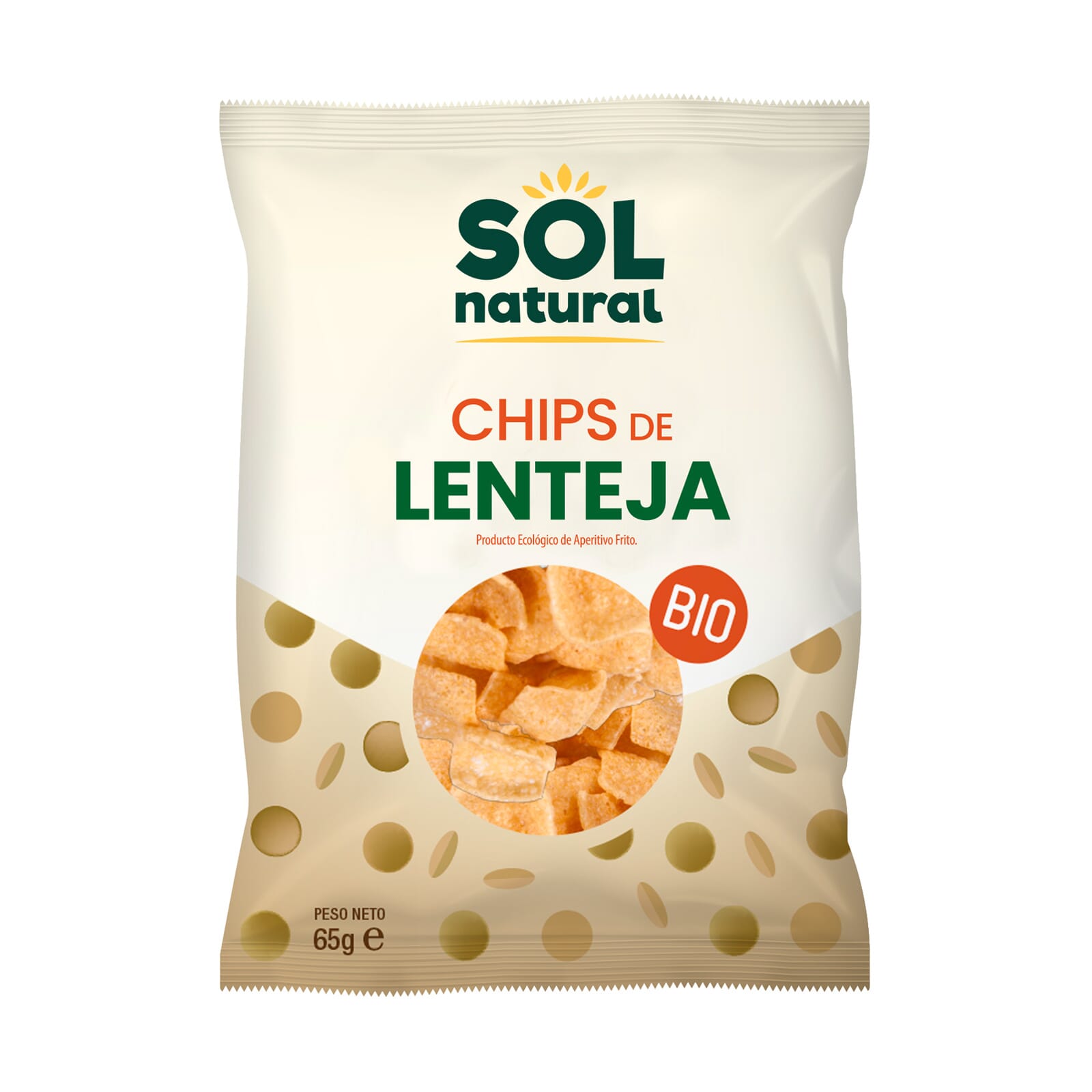 CHIPS DE LENTEJAS BIO 65g