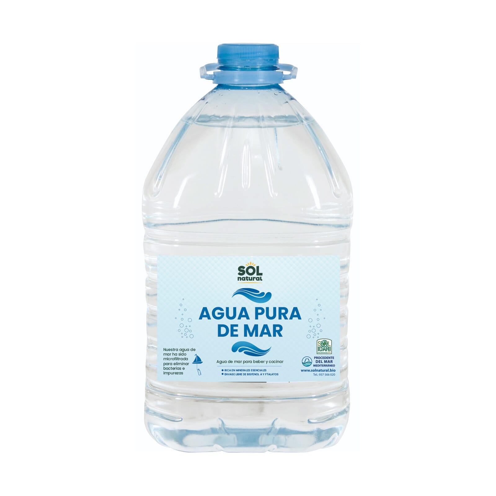 Botella de agua Amix de 2,2litros