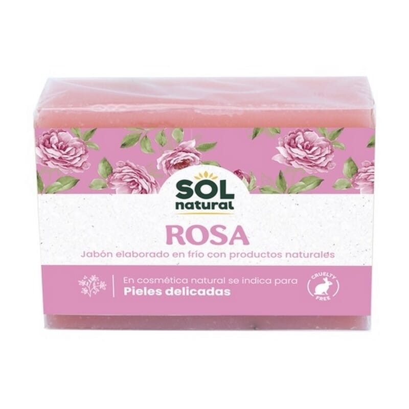 Jabón Natural Sólido De Rosa 