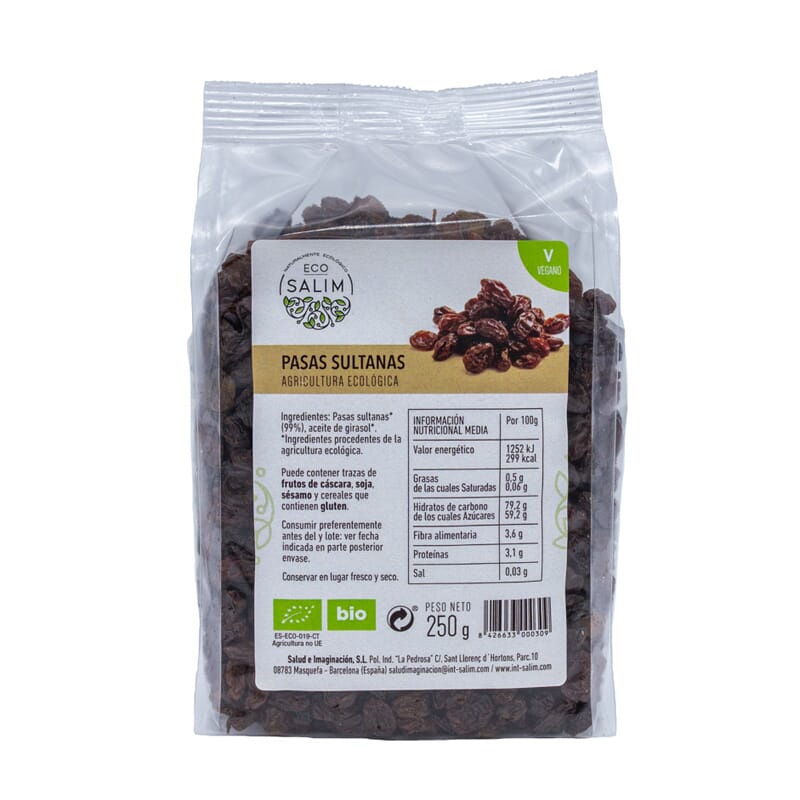 Pasas Sultanas Bio 250g