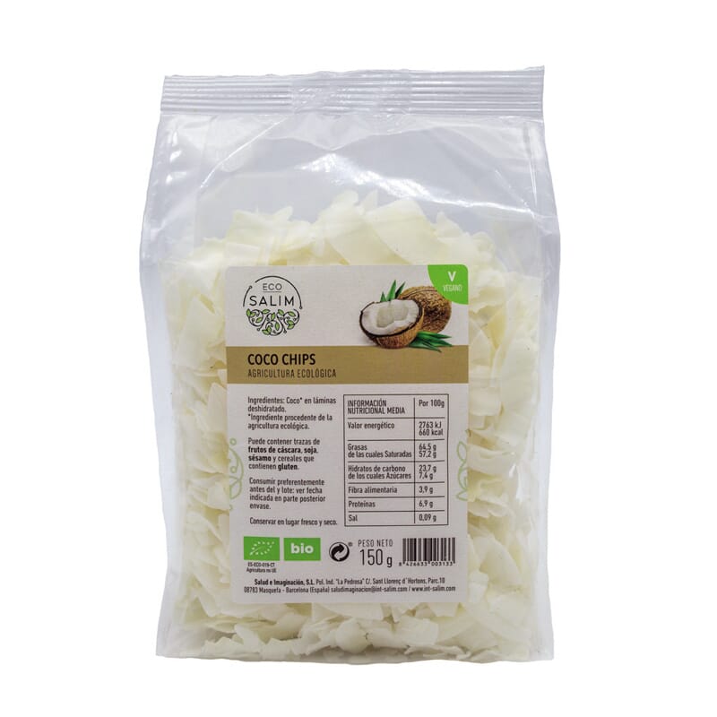 COCO CHIPS DESHIDRATADOS BIO 150g