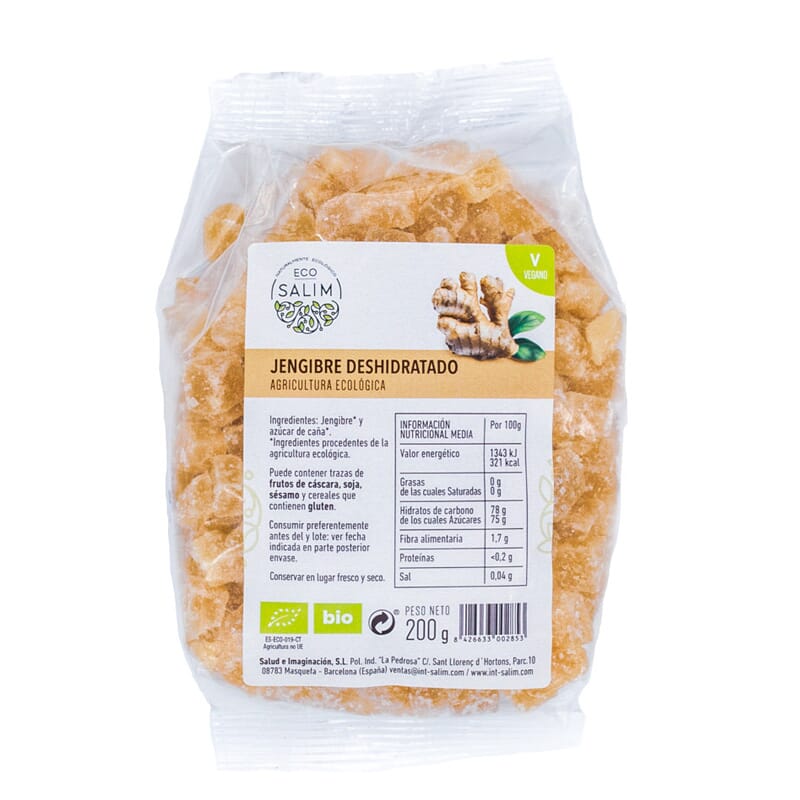 Jengibre En Dados Deshidratado Eco 200g