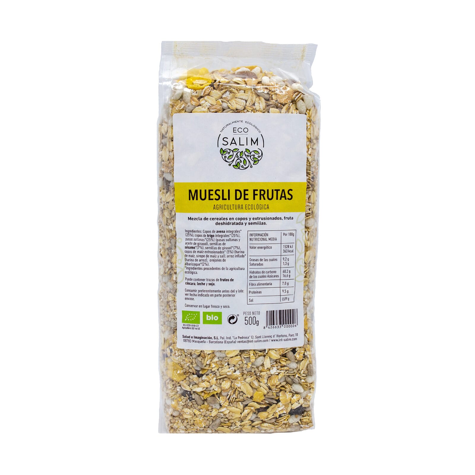 MUESLI DE FRUTAS BIO 500g
